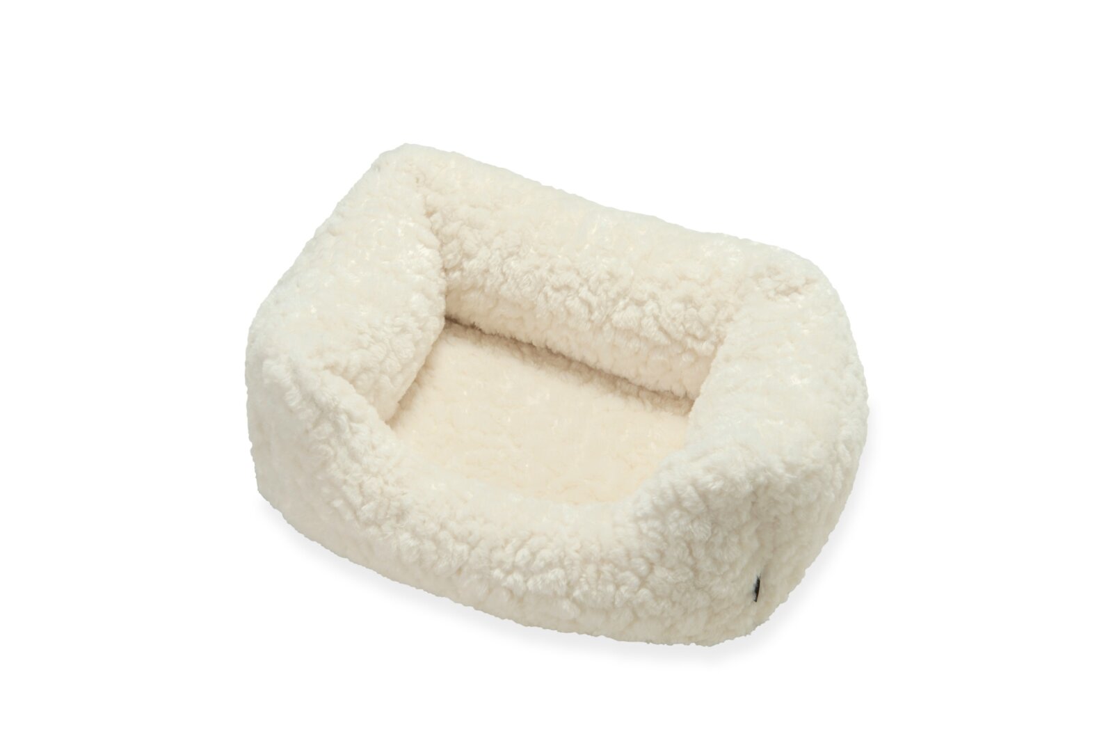 H.O.C.K. Hundebett FRIDA Größe S ca. 50 x 35 x 23 cm - Mellow Ecru Teddyplüsch