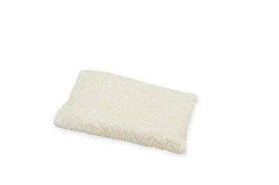 H.O.C.K. Hundebett FRIDA Größe S ca. 50 x 35 x 23 cm - Mellow Ecru Teddyplüsch