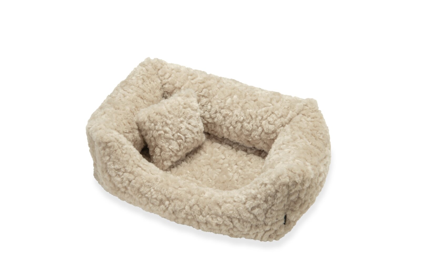H.O.C.K. Hundebett FRIDA Größe S ca. 50 x 35 x 23 cm - Mellow Beige Teddyplüsch
