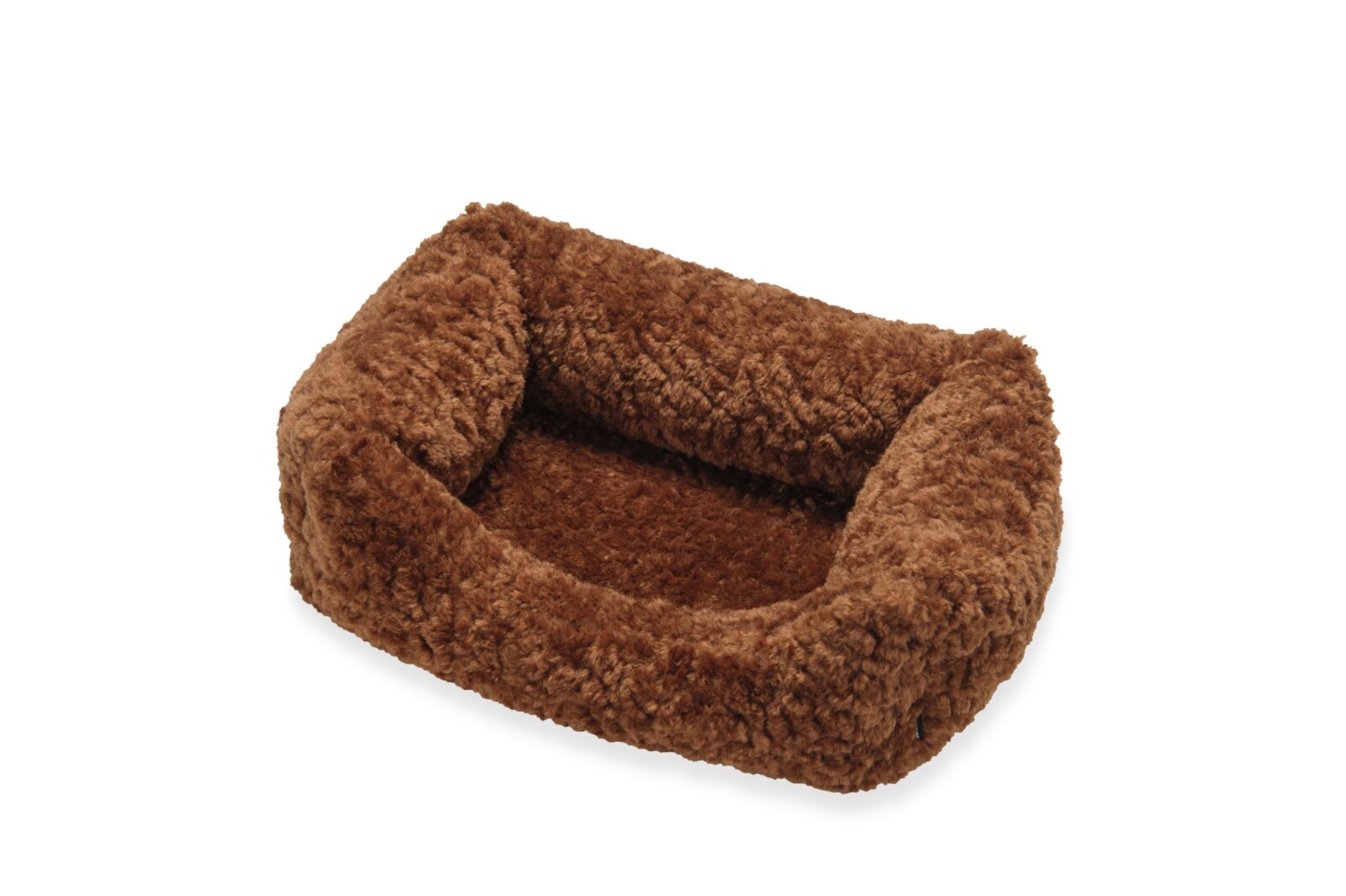 H.O.C.K. Hundebett FRIDA Größe S ca. 50 x 35 x 23 cm - Mellow Terra Rost Teddyplüsch