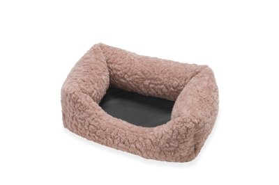 H.O.C.K. Hundebett FRIDA Größe S ca. 50 x 35 x 23 cm - Mellow Rosa Teddyplüsch
