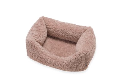 H.O.C.K. Hundebett FRIDA Größe S ca. 50 x 35 x 23 cm - Mellow Rosa Teddyplüsch