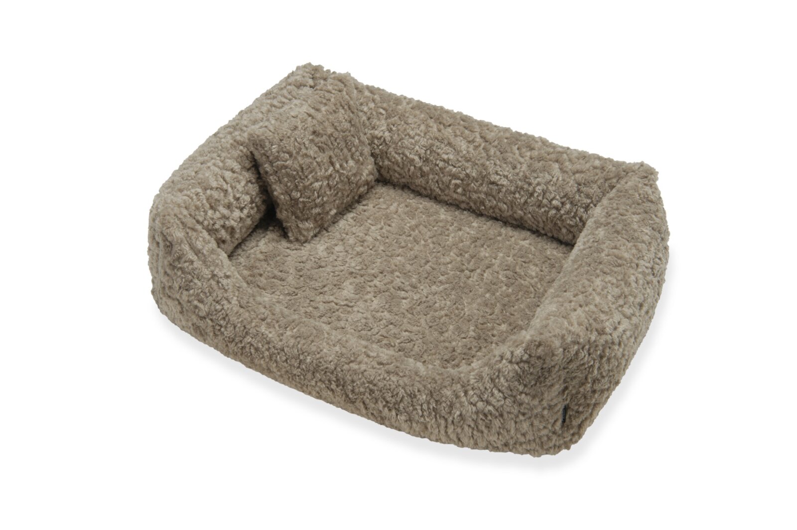 H.O.C.K. Hundebett FRIDA Größe M ca. 70 x 50 x 23 cm - Mellow Taupe Teddyplüsch