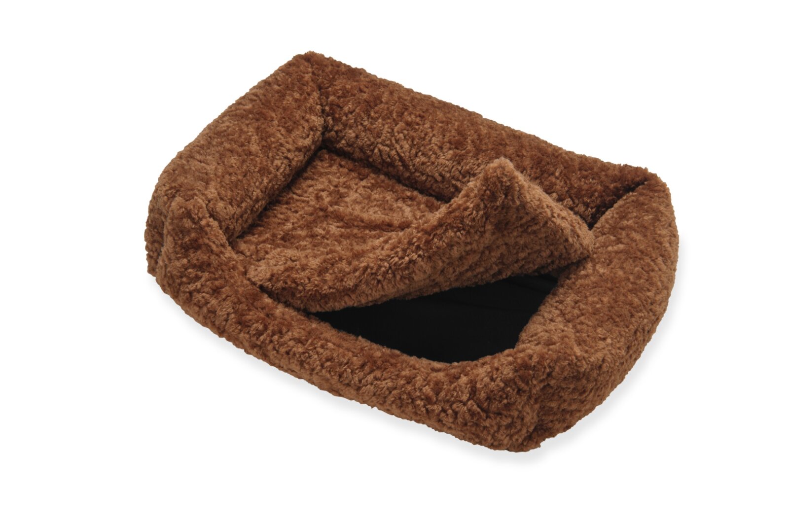H.O.C.K. Hundebett FRIDA Größe M ca. 70 x 50 x 23 cm - Mellow Terra Rost Teddyplüsch