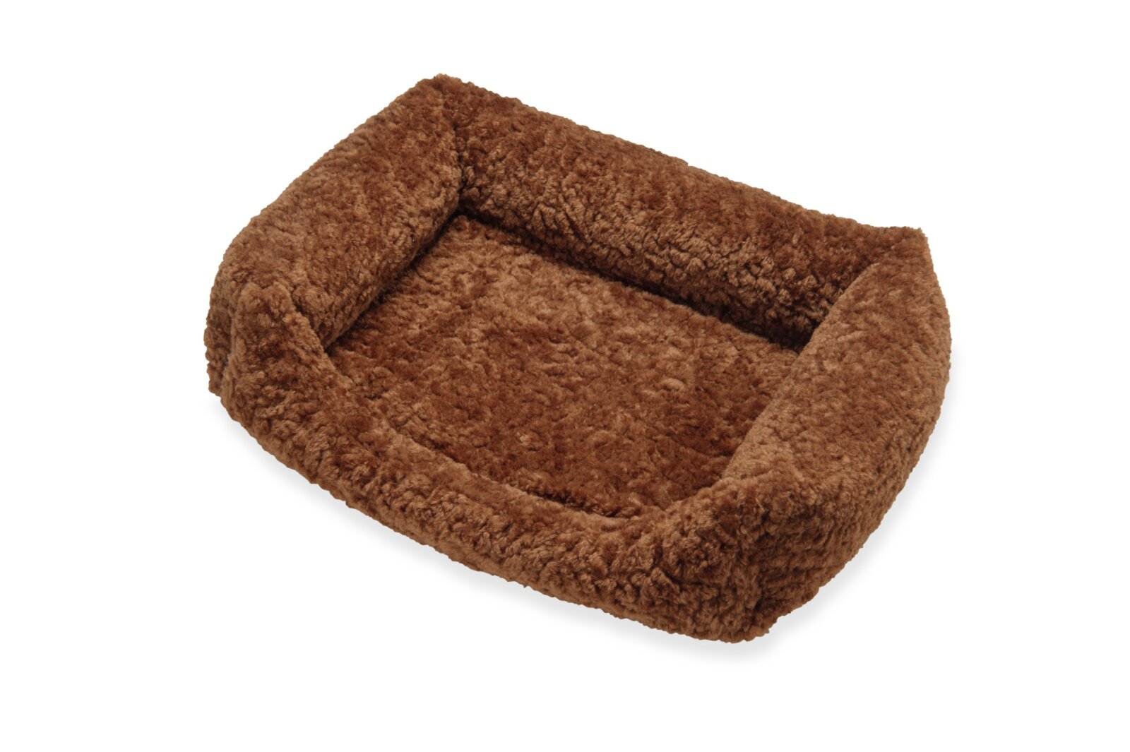 H.O.C.K. Hundebett FRIDA Größe M ca. 70 x 50 x 23 cm - Mellow Terra Rost Teddyplüsch