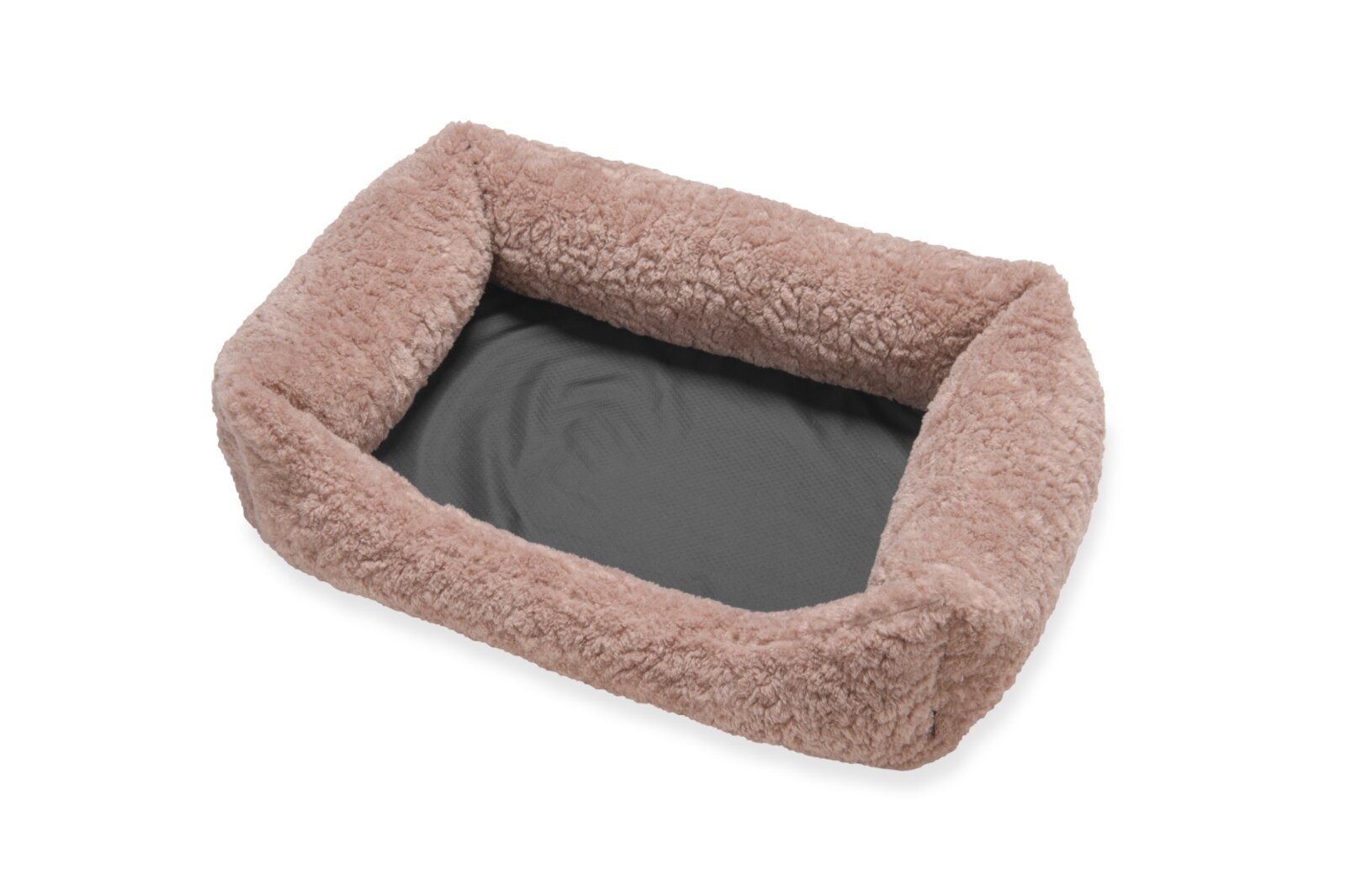 H.O.C.K. Hundebett FRIDA Größe M ca. 70 x 50 x 23 cm - Mellow Rosa Teddyplüsch