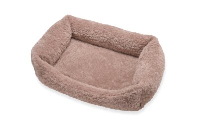 H.O.C.K. Hundebett FRIDA Größe M ca. 70 x 50 x 23 cm - Mellow Rosa Teddyplüsch