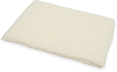 H.O.C.K. Hundebett FRIDA Größe L ca. 90 x 65 x 23 cm - Mellow Ecru Teddyplüsch