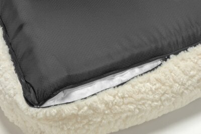 H.O.C.K. Hundebett FRIDA Größe L ca. 90 x 65 x 23 cm - Mellow Ecru Teddyplüsch