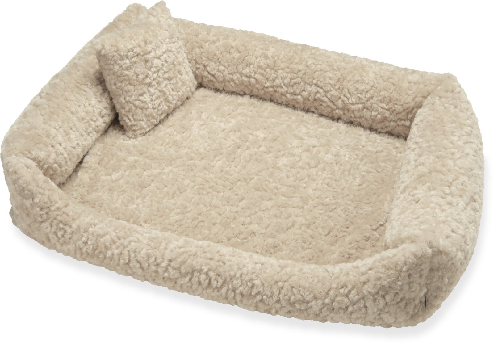 H.O.C.K. Hundebett FRIDA Größe L ca. 90 x 65 x 23 cm - Mellow Beige Teddyplüsch