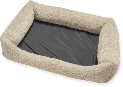 H.O.C.K. Hundebett FRIDA Größe L ca. 90 x 65 x 23 cm - Mellow Beige Teddyplüsch