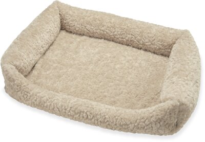 H.O.C.K. Hundebett FRIDA Größe L ca. 90 x 65 x 23 cm - Mellow Beige Teddyplüsch