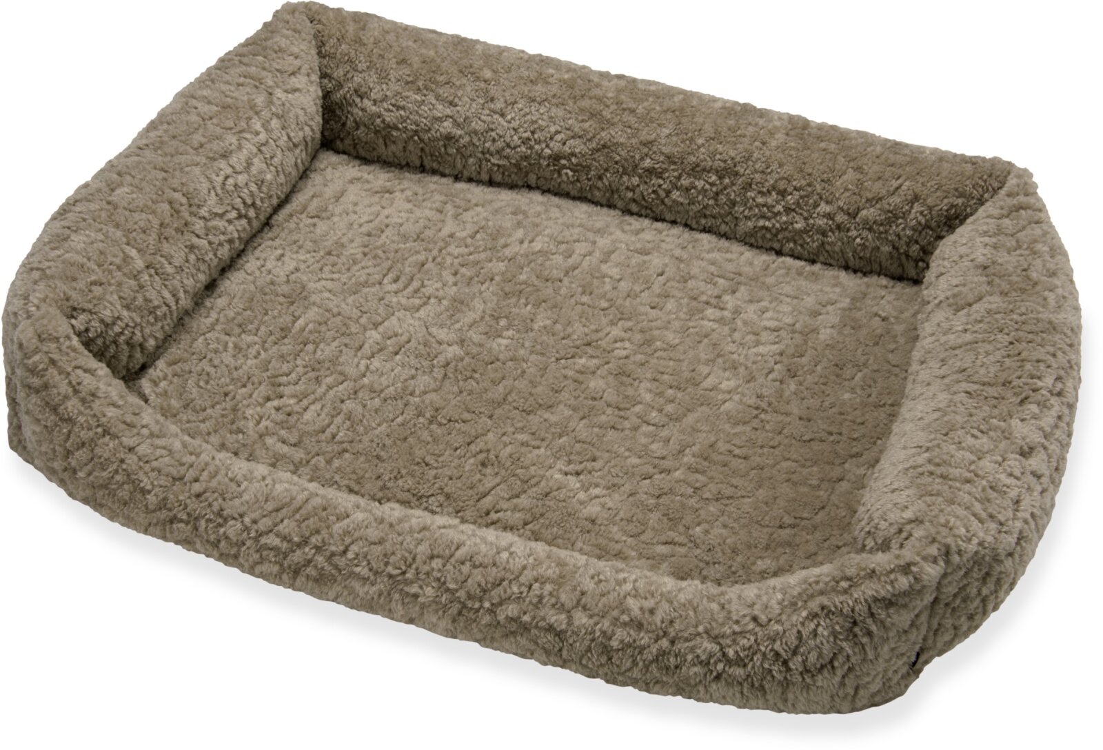 H.O.C.K. Hundebett FRIDA Größe L ca. 90 x 65 x 23 cm - Mellow Taupe Braun | Teddyplüsch
