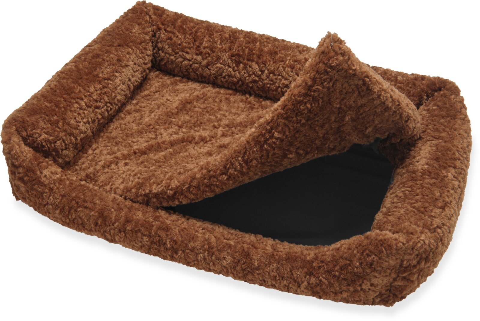 H.O.C.K. Hundebett FRIDA Größe L ca. 90 x 65 x 23 cm - Mellow Rost Terra Teddyplüsch