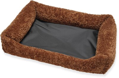 H.O.C.K. Hundebett FRIDA Größe L ca. 90 x 65 x 23 cm - Mellow Rost Terra Teddyplüsch