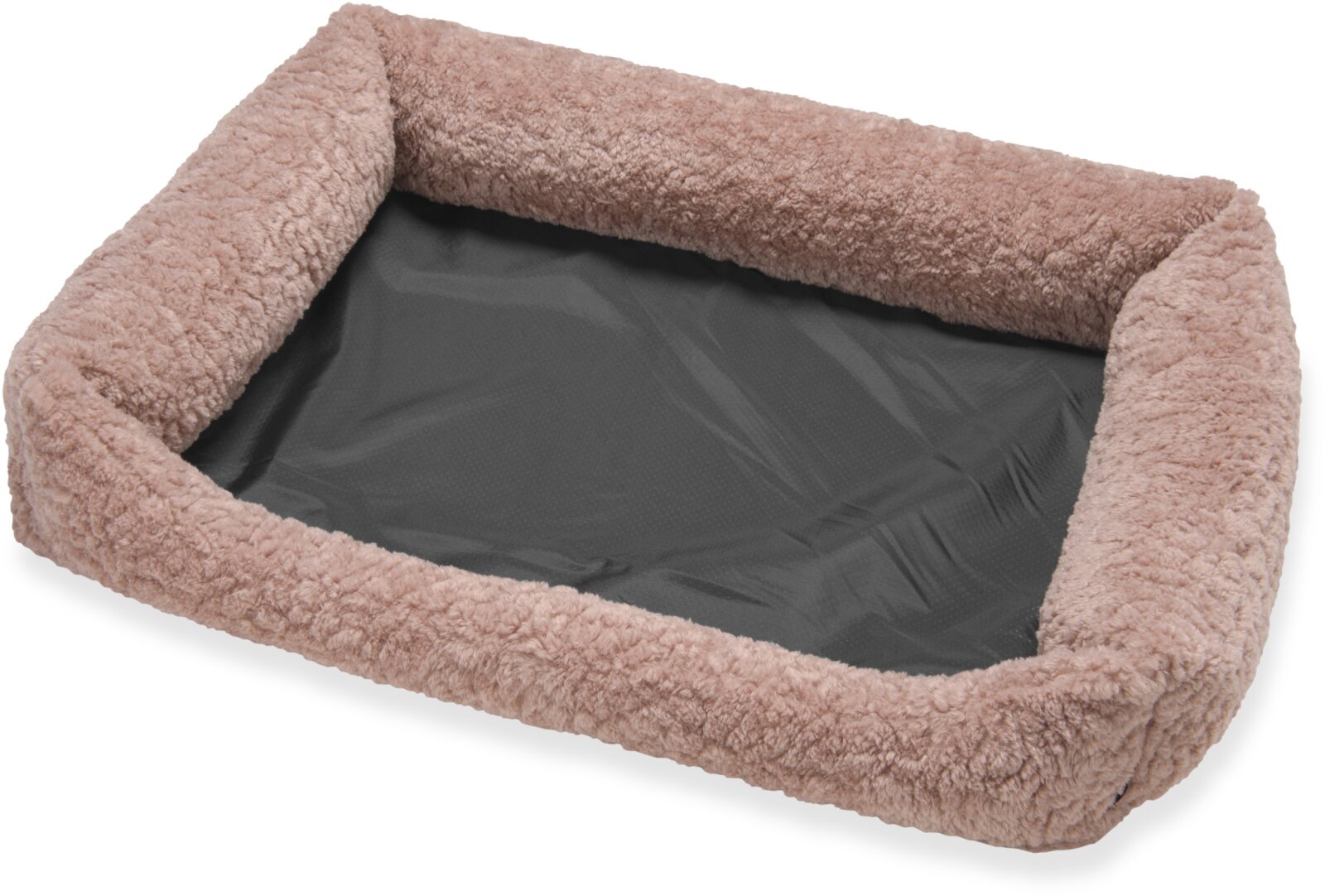 H.O.C.K. Hundebett FRIDA Größe L ca. 90 x 65 x 23 cm - Mellow Rosa Teddyplüsch