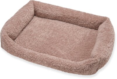 H.O.C.K. Hundebett FRIDA Größe L ca. 90 x 65 x 23 cm - Mellow Rosa Teddyplüsch