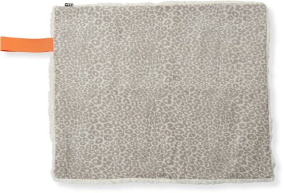 H.O.C.K. Hundedecke FRITZ S ca. 80x70cm mit Neonband - Beige Taupe Leomuster | Ecru Teddyplüsch | Wildlife Mellow