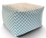 H.O.C.K. Karola Bean Cube Hocker 60x60x40cm - Grau Creme...