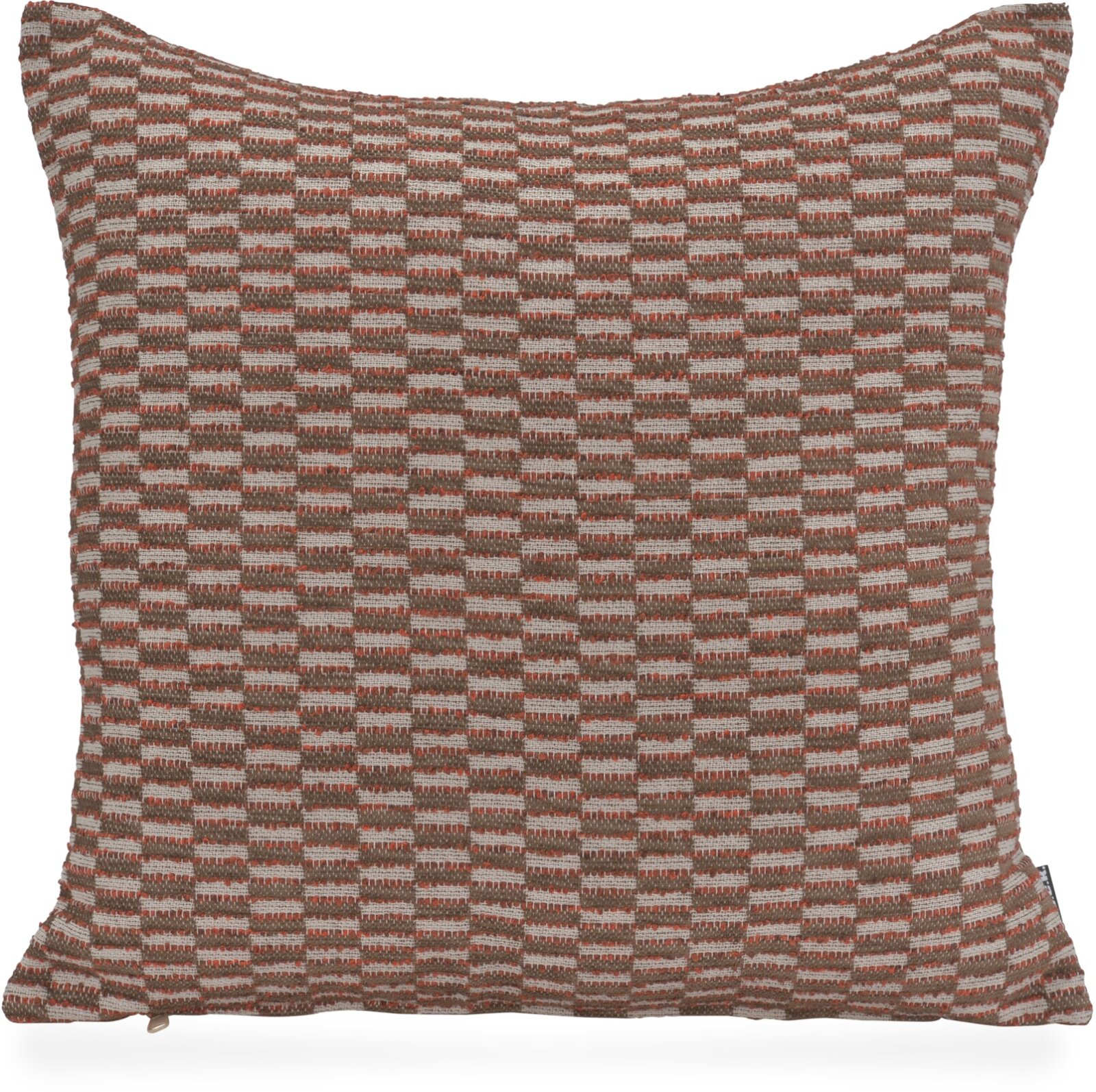 H.O.C.K. Antoine Dekokissen 45x45cm - Tuscan Braun | Karo-Webmuster