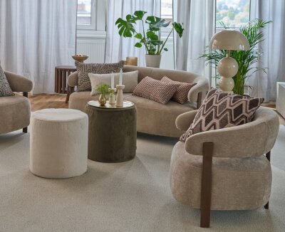 H.O.C.K. Antoine Dekokissen 45x45cm - Haselnuss Braun |...