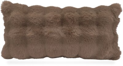 H.O.C.K. Nordic Dekokissen 60x30cm - Braun | Flauschige...