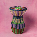 Maegen Beistelltisch gewebt Side table - Stool | lila...