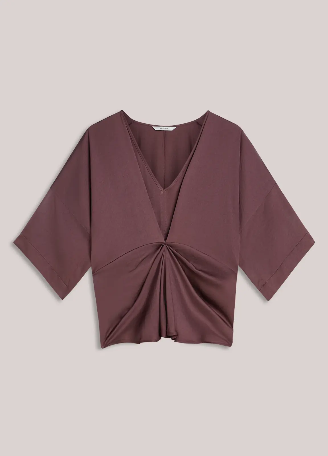 N.Y.A. | Summum Bluse Tailliertes Oberteil mit Sternendetail | Feige