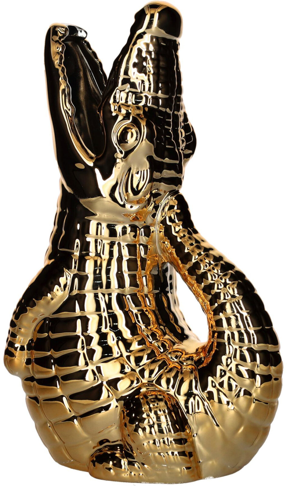 GIFTY Vase "Croco" Krokodil Gold ca. 15,5x25,5x10,5cm