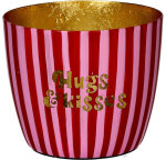 GIFTY Madras Windlicht "Hugs & Kisses"...