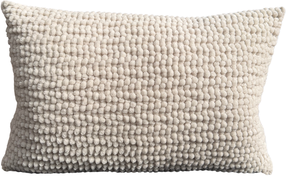 H.O.C.K. Fendy Dekokissen 60x40cm - Beige Kuschelkissen
