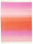KLIPPAN Decke "Aurora" Reddish Pink mit Fransen...