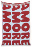 KLEKKS Wolldecke "AMORE" bordeaux hellblau mit...