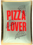 GIFTY Glasteller eckig M / Pizza Lover ca. 10x0,8x14,2cm