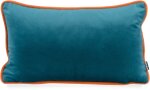 H.O.C.K. Nobile Samt Kissen 50x30cm dark-cyan –...