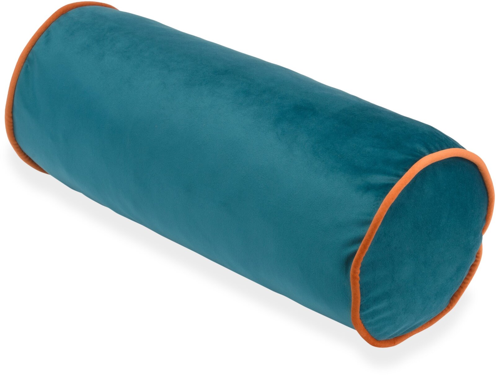 H.O.C.K. Nobile Samt Nackenrolle 50xø20cm dark-cyan – Keder terra