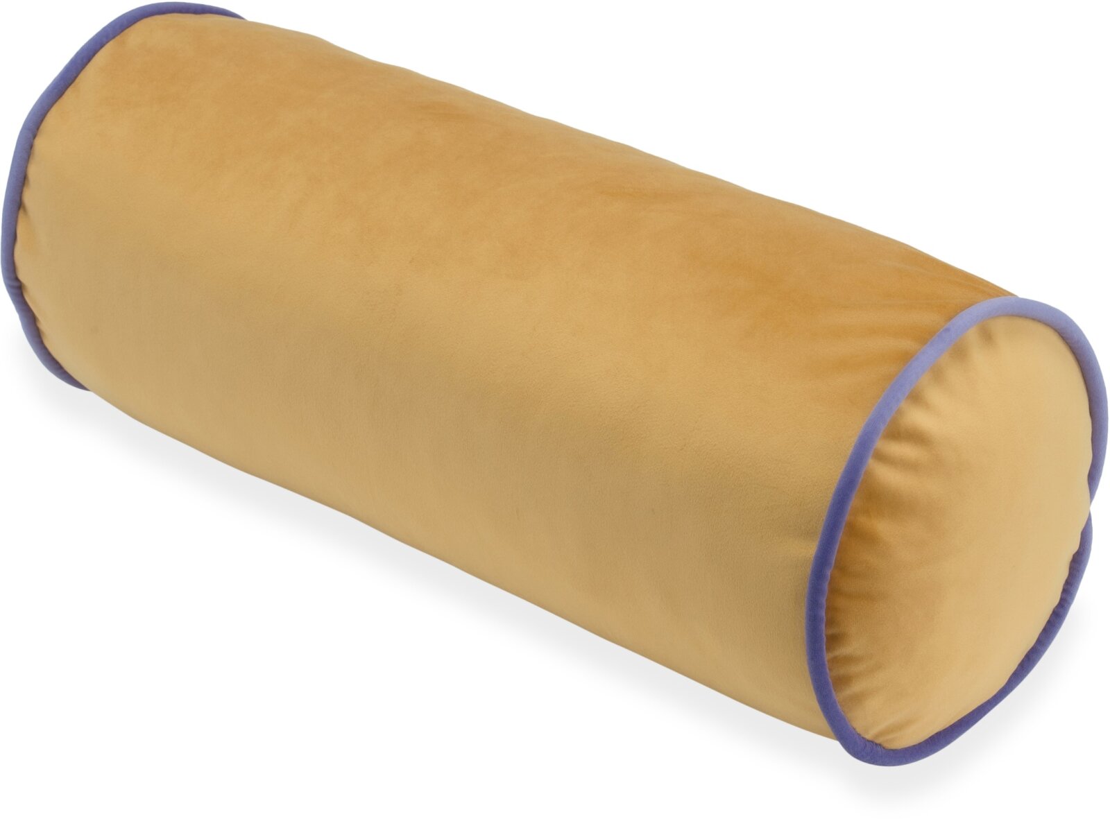 H.O.C.K. Nobile Samt Nackenrolle 50xø20cm honey-orange – Keder ultraviolet