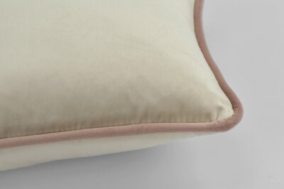 H.O.C.K. Nobile Samt Kissen 50x30cm beige – Keder...