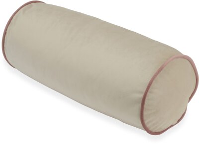 H.O.C.K. Nobile Samt Nackenrolle 50xø20cm beige...