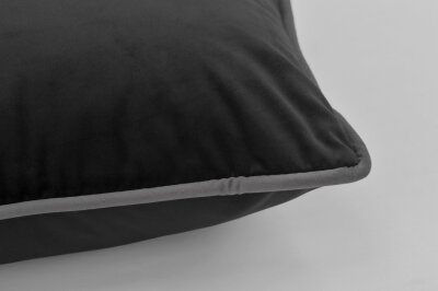 H.O.C.K. Nobile Samt Kissen 50x50cm black – Keder...