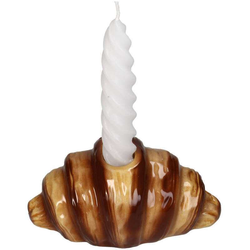KRST Kerzenständer Croissant Dolomite Braun