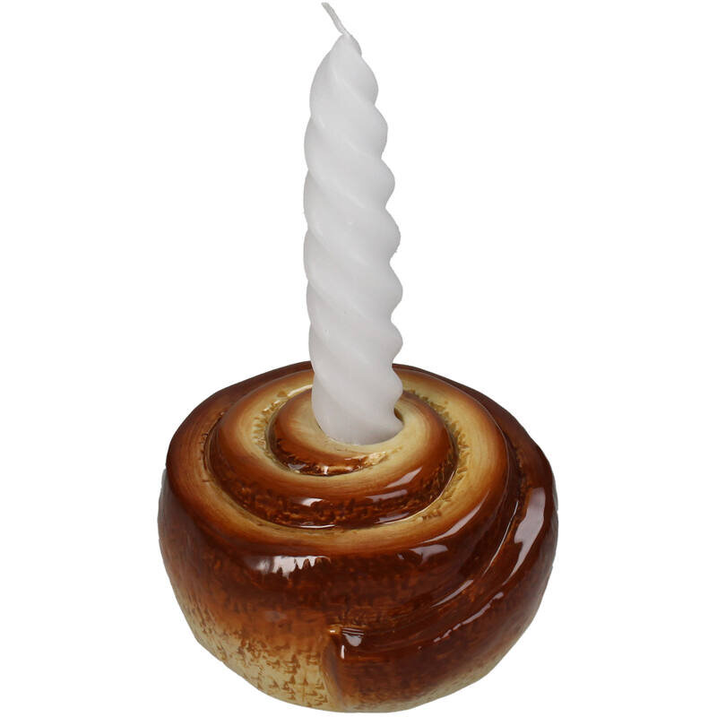 KRST Kerzenständer Zimtschnecke Dolomite Braun