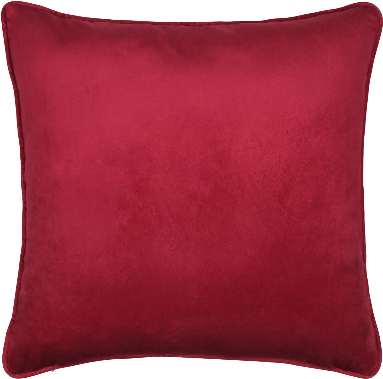 STF Dekokissen "Ski" Weihnachtskissen ca. 45x45cm | Samtkissen rot