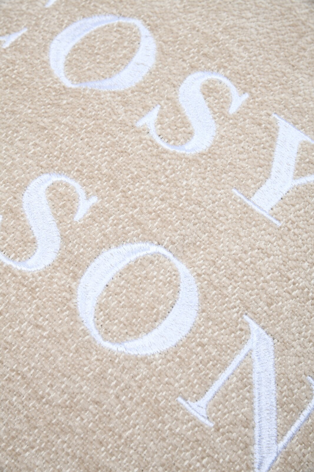 STF Dekokissen "Cosy Season" Weihnachtskissen ca. 45x45cm | Velour beige
