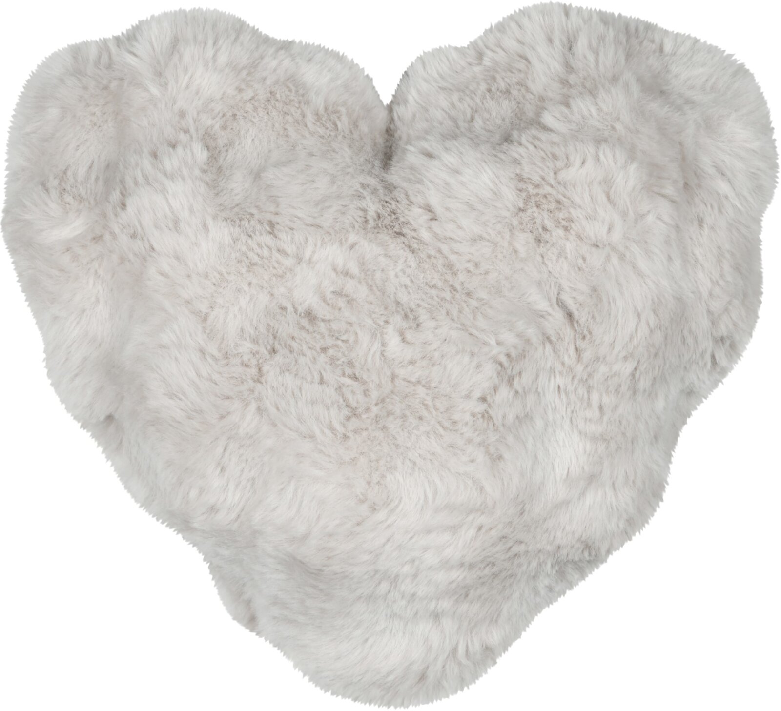 STF Dekokissen "Fell-Herz" beige Weihnachtskissen ca. 40x45cm | Fellkissen