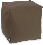 H.O.C.K. Classic uni Outdoor Bean Cube Pouf 40x40x40cm tabacco