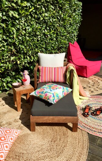 H.O.C.K. Beach Life Outdoor Kissen 50x50cm Paradise 01