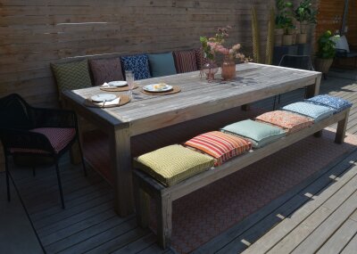 H.O.C.K. Gian Outdoor Kissen 50x50cm red 57 cobo