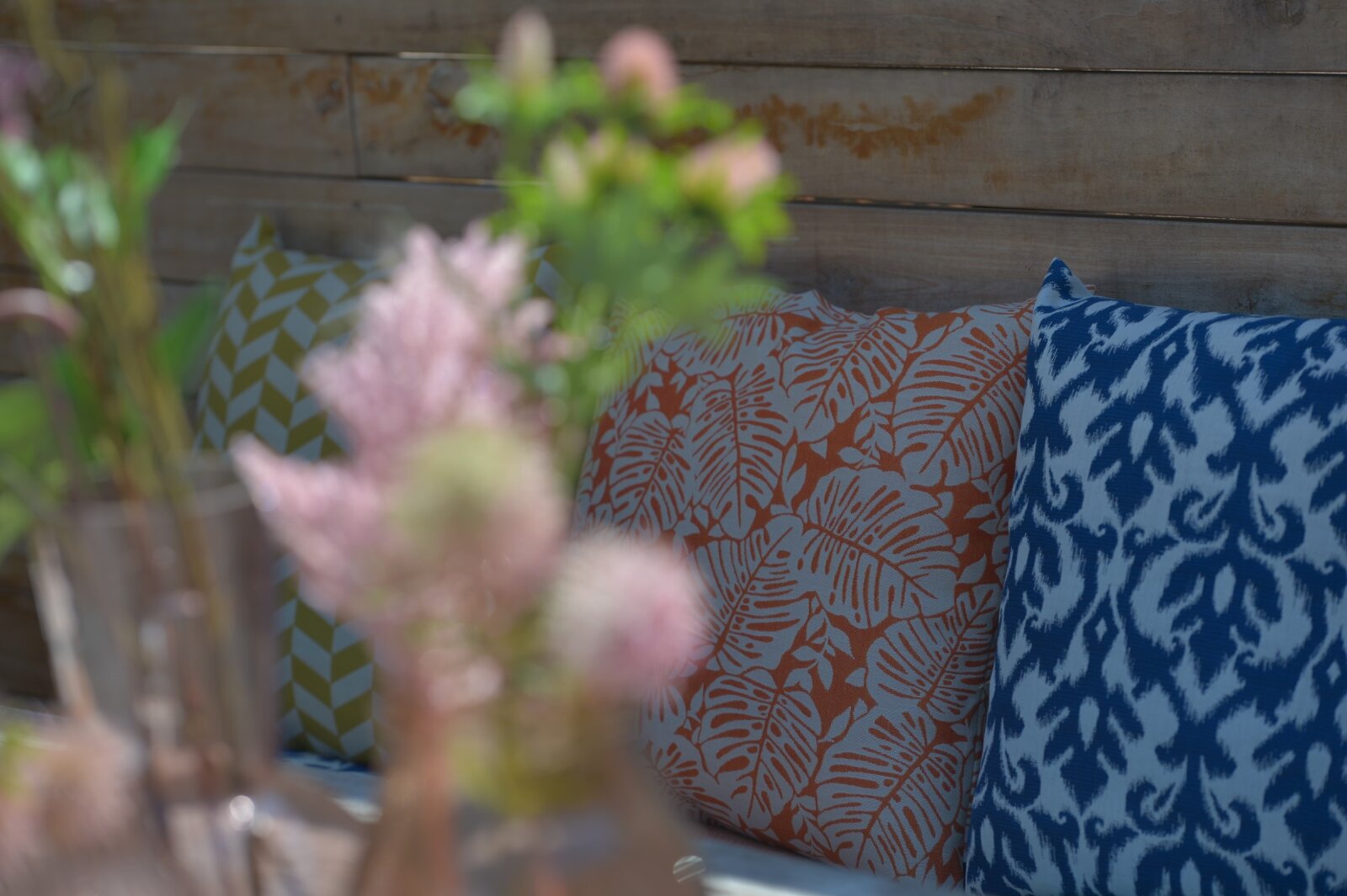 H.O.C.K. Gorsay Outdoor Kissen 50x50cm blue 16 cobo