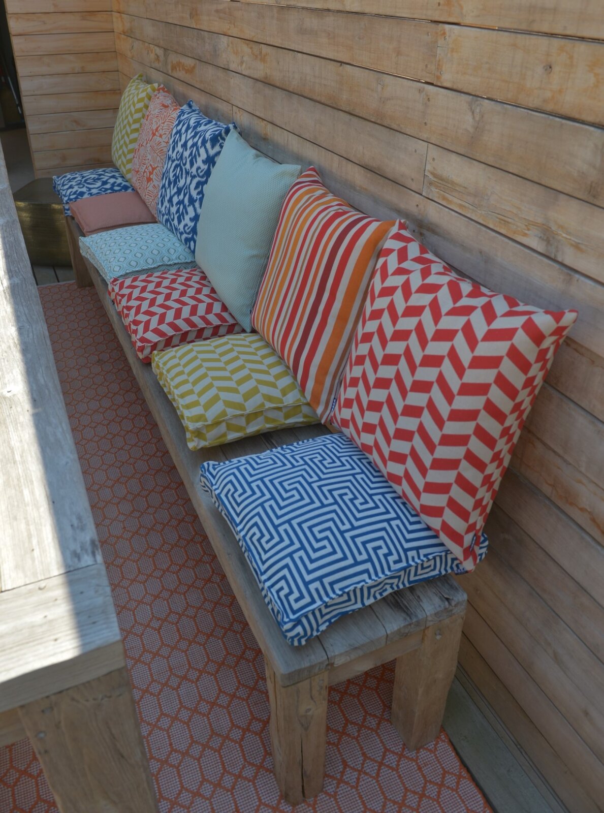 H.O.C.K. Gumer Outdoor Kissen 50x50cm red 5 cobo